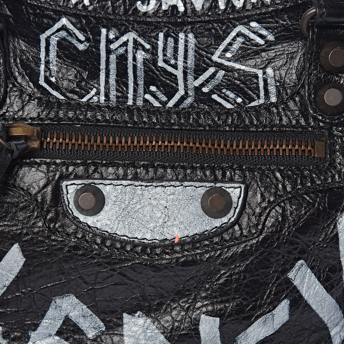 Agneau Classic Hardware Graffiti All Over S City Black