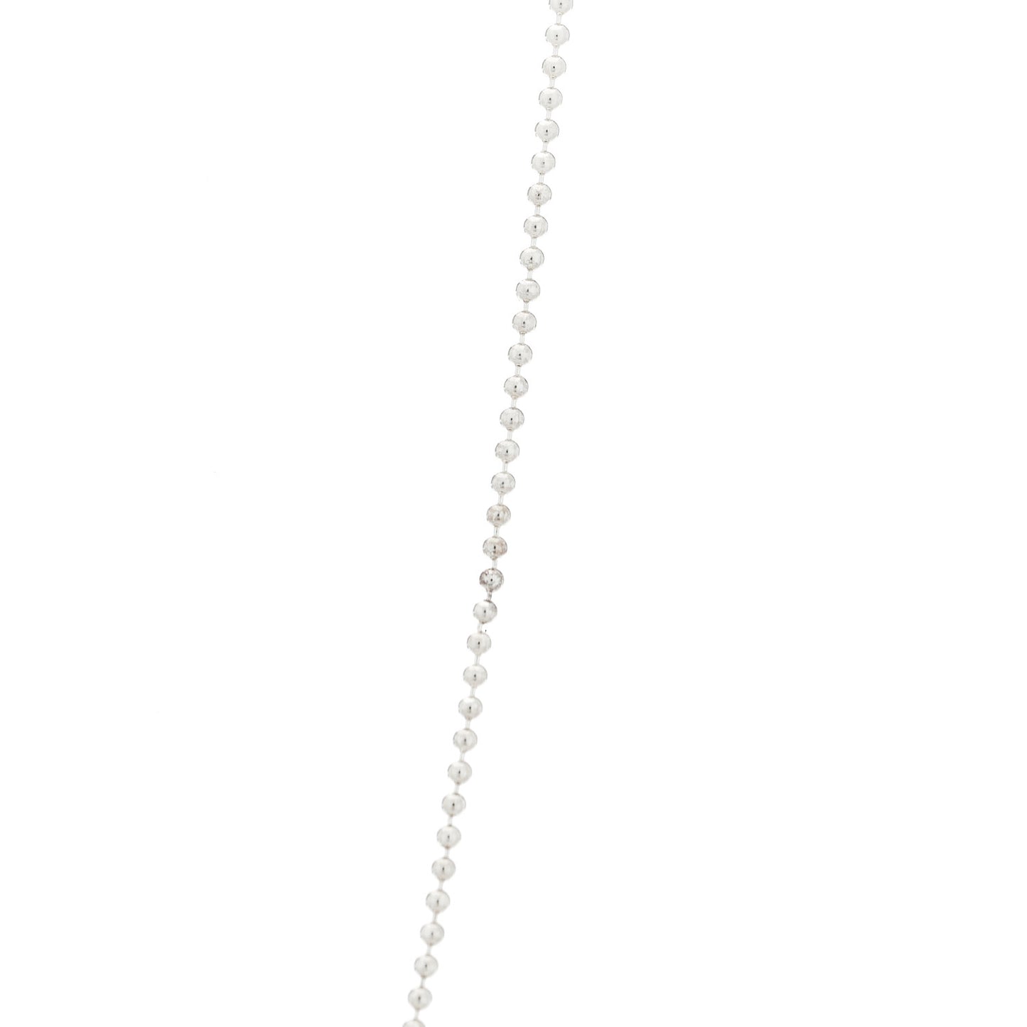 Sterling Silver 1.2mm Bead Chain Necklace 18"