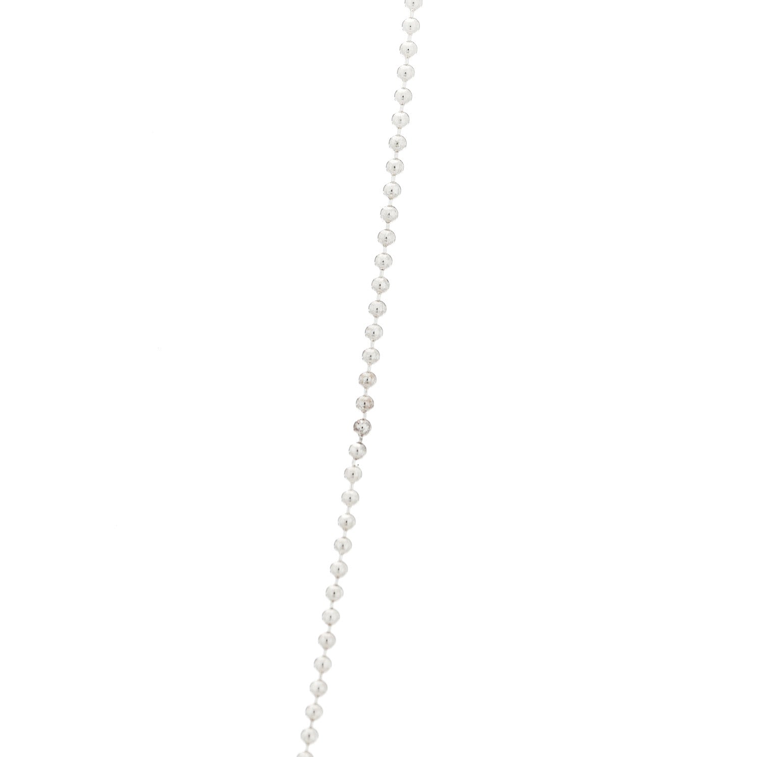 Tiffany Sterling Silver 1.2mm Bead Chain Necklace 18" 5 of 9
