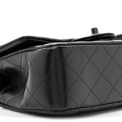 Chanel Lambskin Quilted Mini Top Handle Rectangular Flap So Black 10 of 11