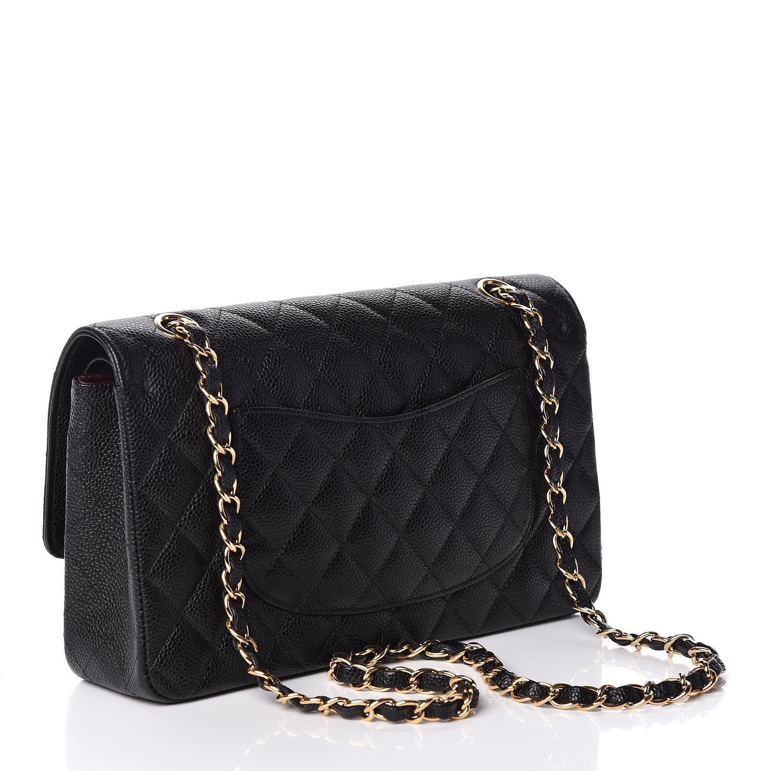 Chanel Caviar Quilted Medium Double Flap Black 3 of 9