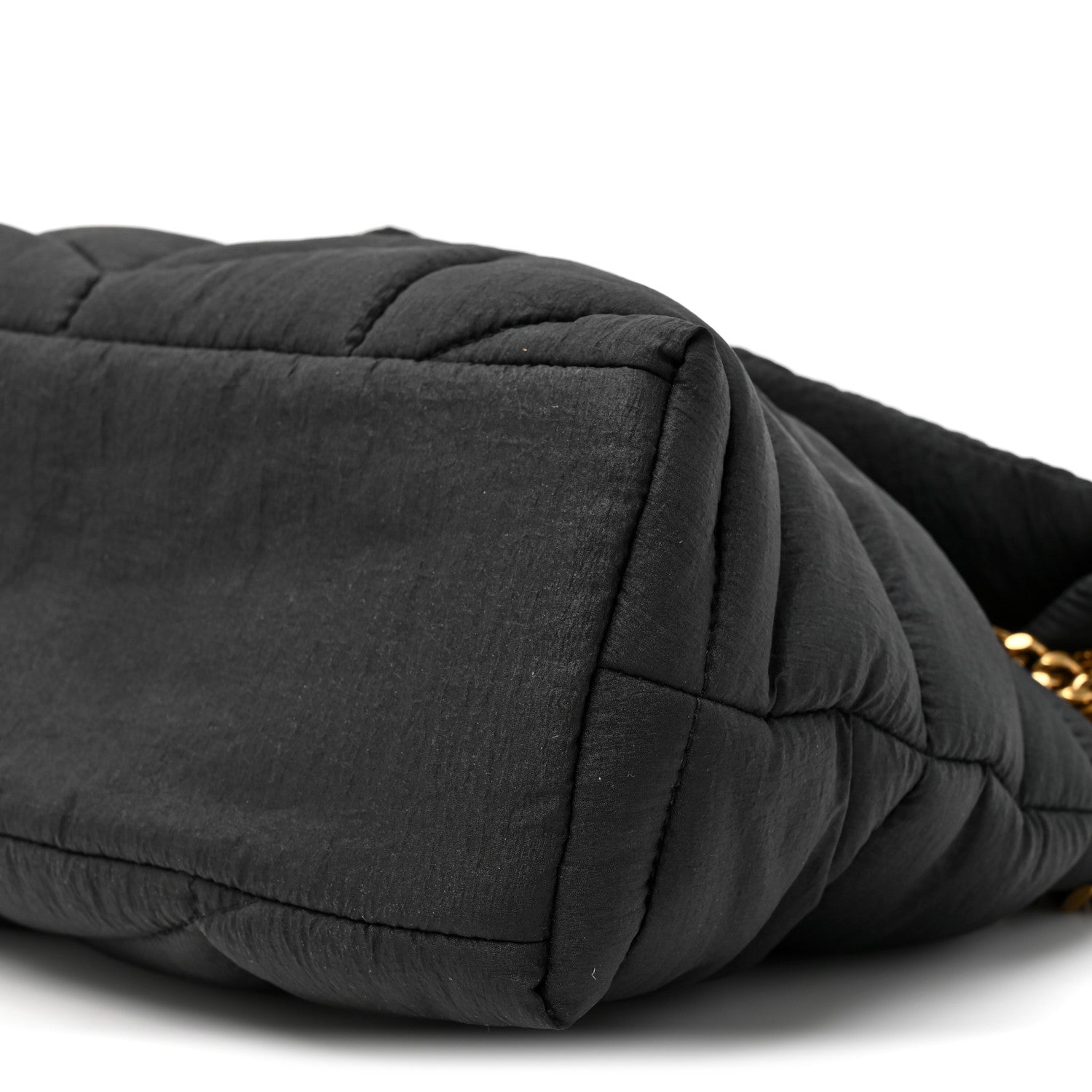 Saint Laurent Nylon Quilted Small Loulou Puffer Monogram Chain Satchel Black 8 of 9