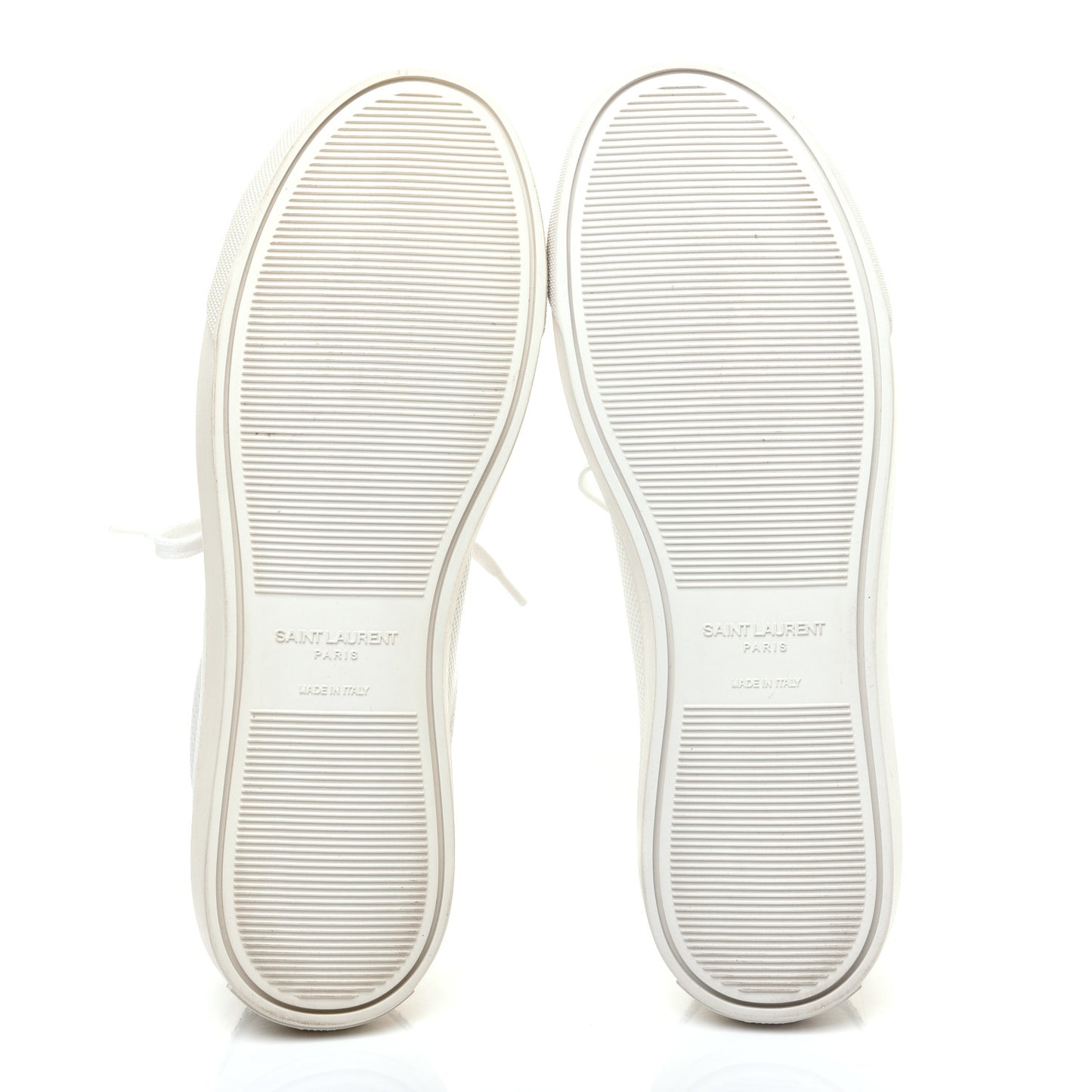 Perforated Calfskin Glitter Andy Low Top Sneakers 38.5 White Silver