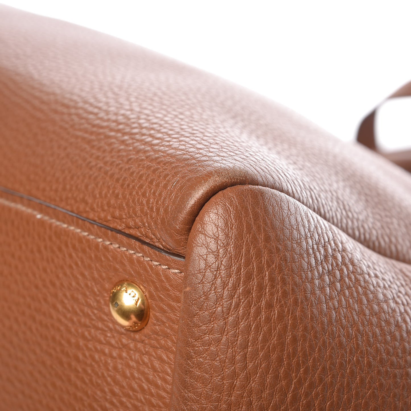 Vitello Daino Tote Brandy