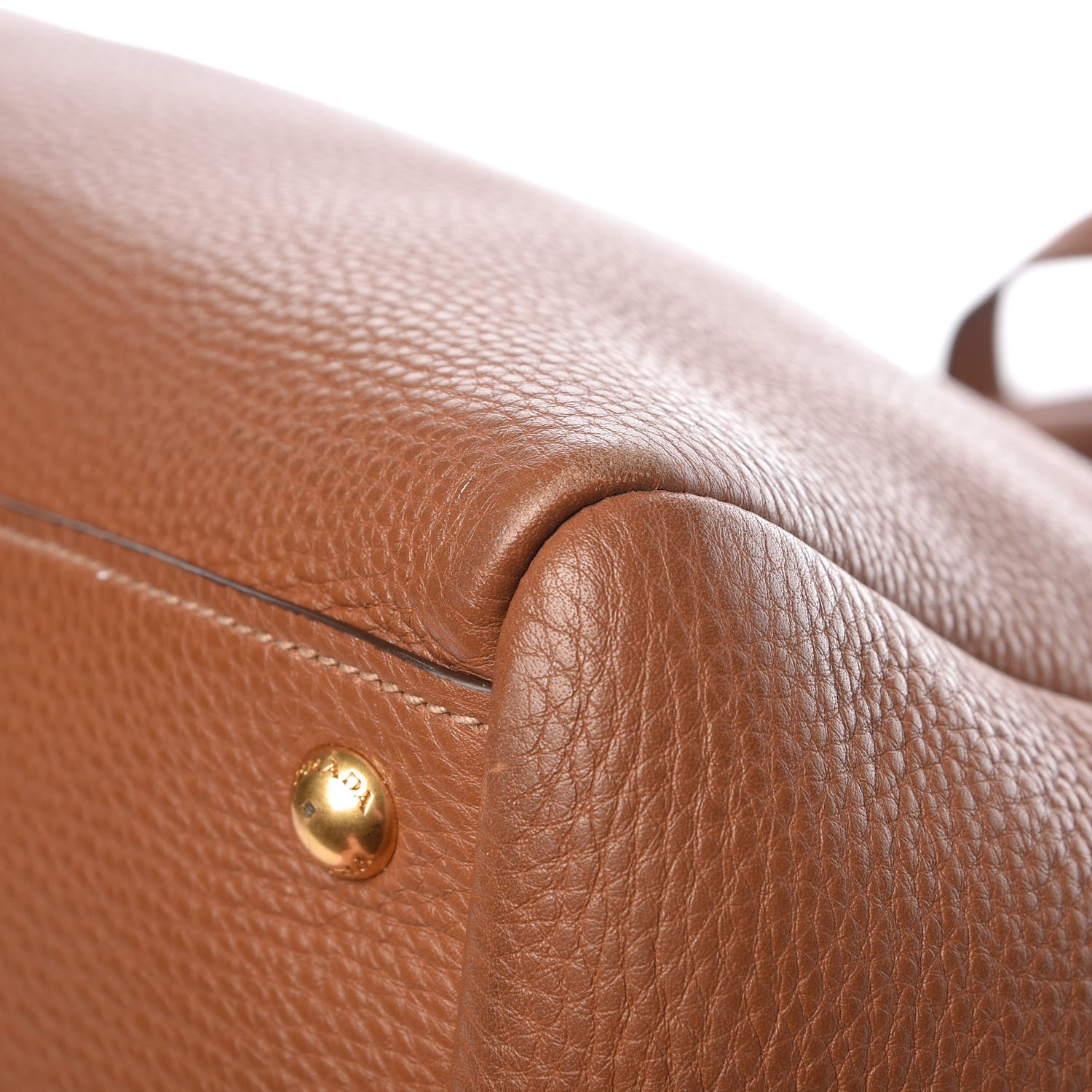 Prada Vitello Daino Tote Brandy 8 of 11