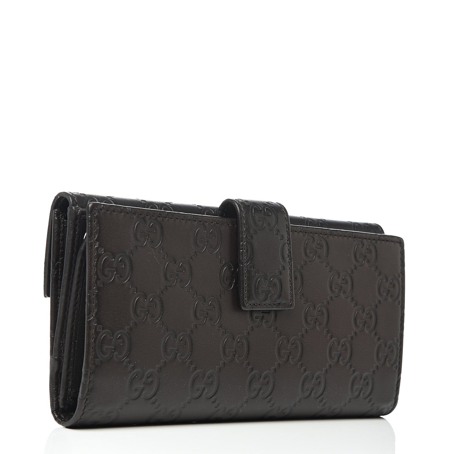 Guccissima Eclipse Continental Flap Wallet Dark Brown