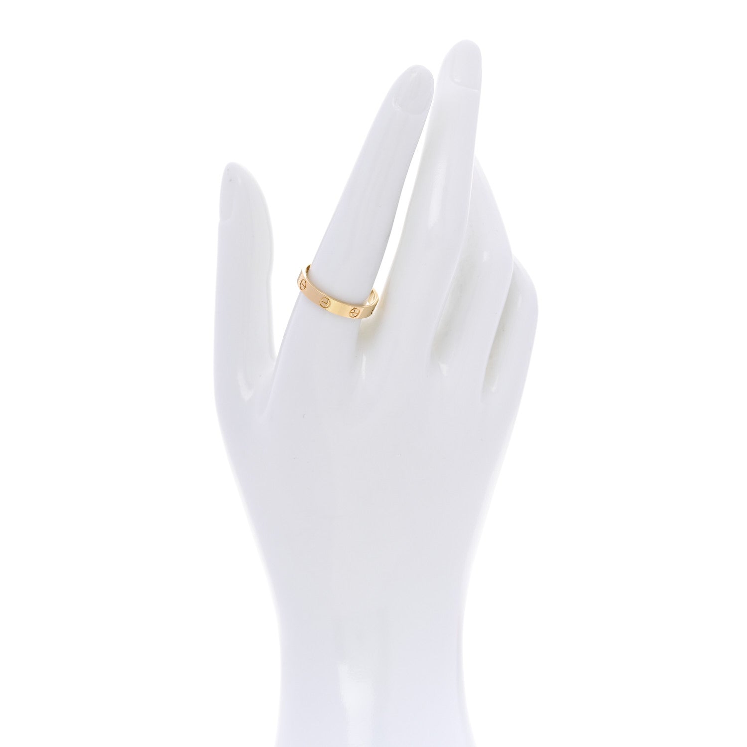 Cartier 18K Yellow Gold 3.5mm LOVE Wedding Band Ring 59 8.75 2 of 5