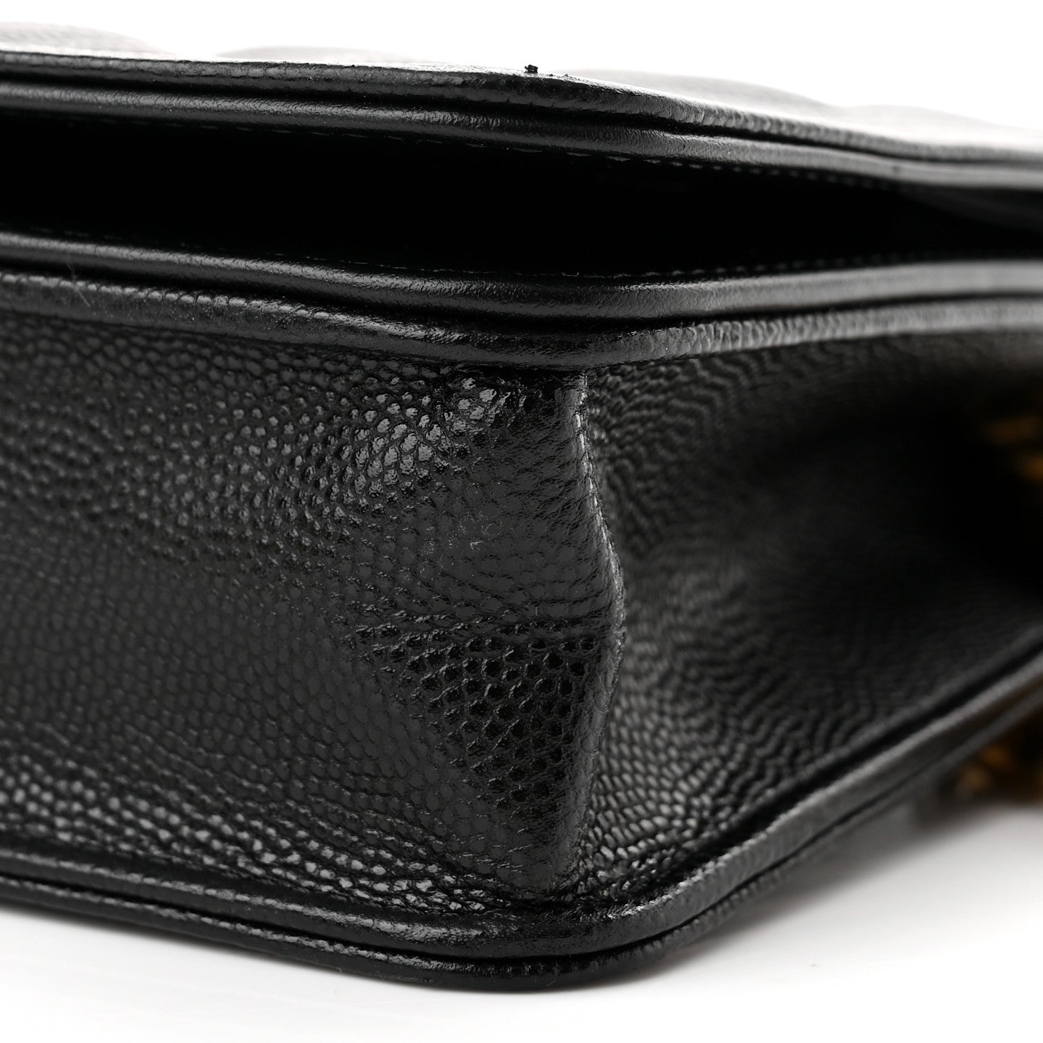 Chanel Caviar Quilted Boy Wallet On Chain WOC Black 11 of 11