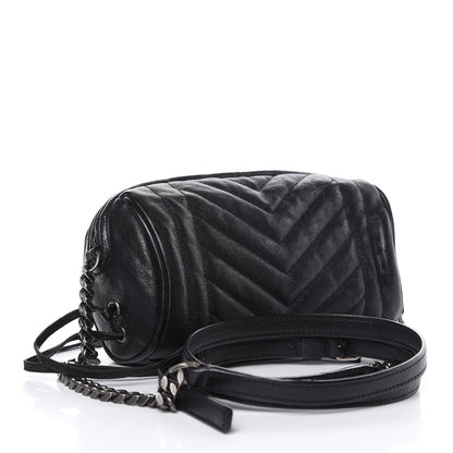 Saint Laurent Lambskin Matelasse Monogram East West Rider Bag Black 3 of 11