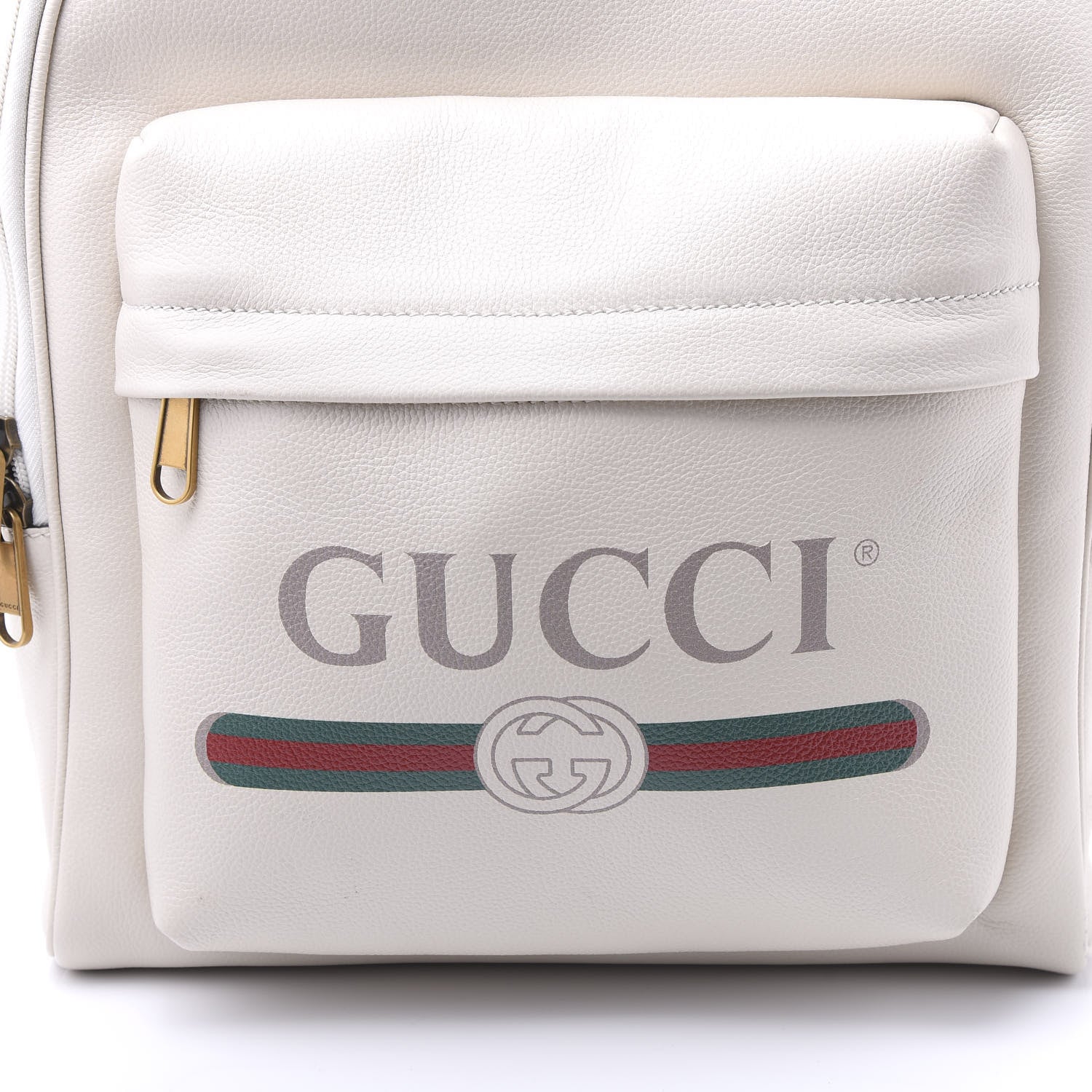 Gucci Calfskin Logo Day Backpack Mystic White 8 of 10