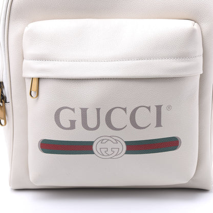 Gucci Calfskin Logo Day Backpack Mystic White 8 of 10