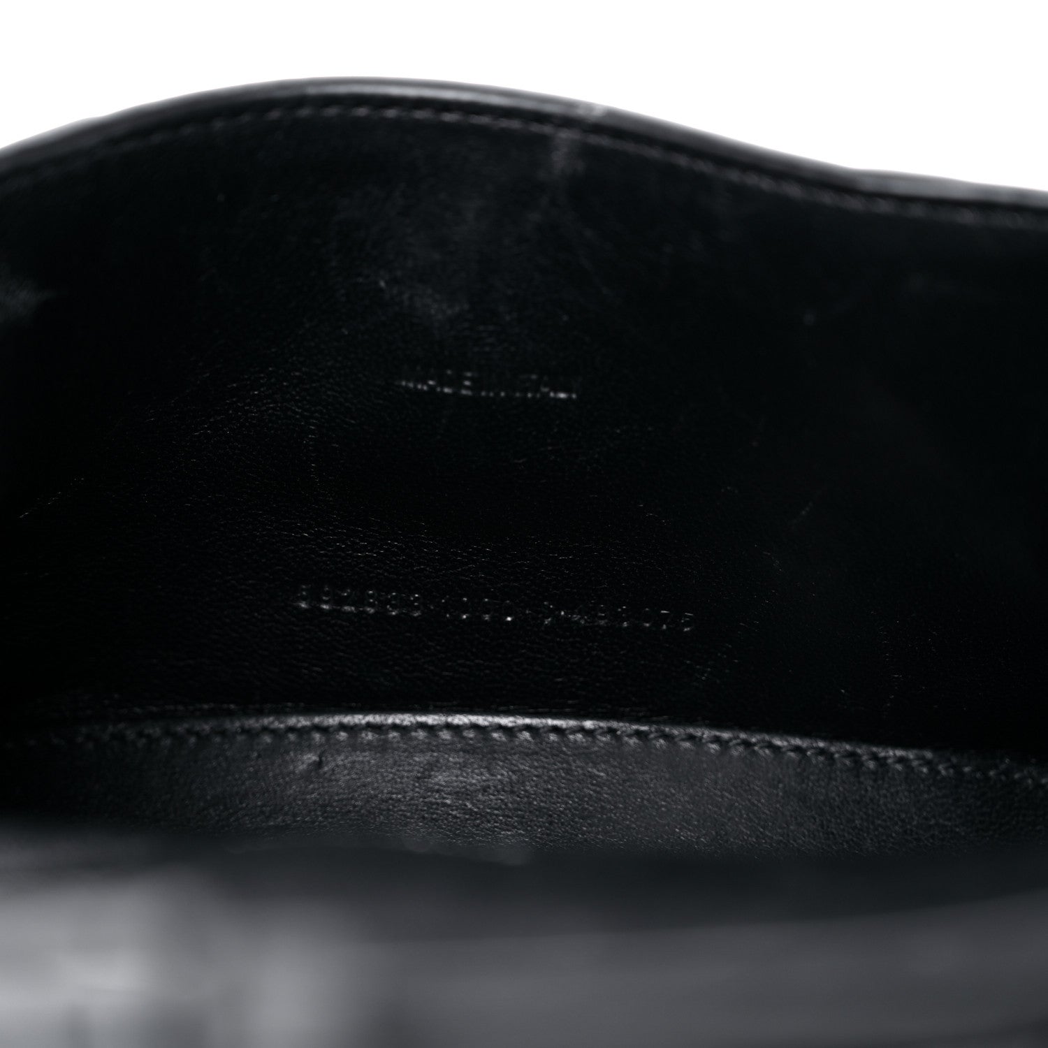 Balenciaga Shiny Calfskin Monochrome Crocodile Embossed Hourglass Top Handle Bag XS Black 6 of 11
