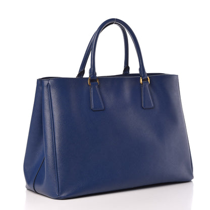 Prada Saffiano Lux Large Tote Bluette 3 of 8