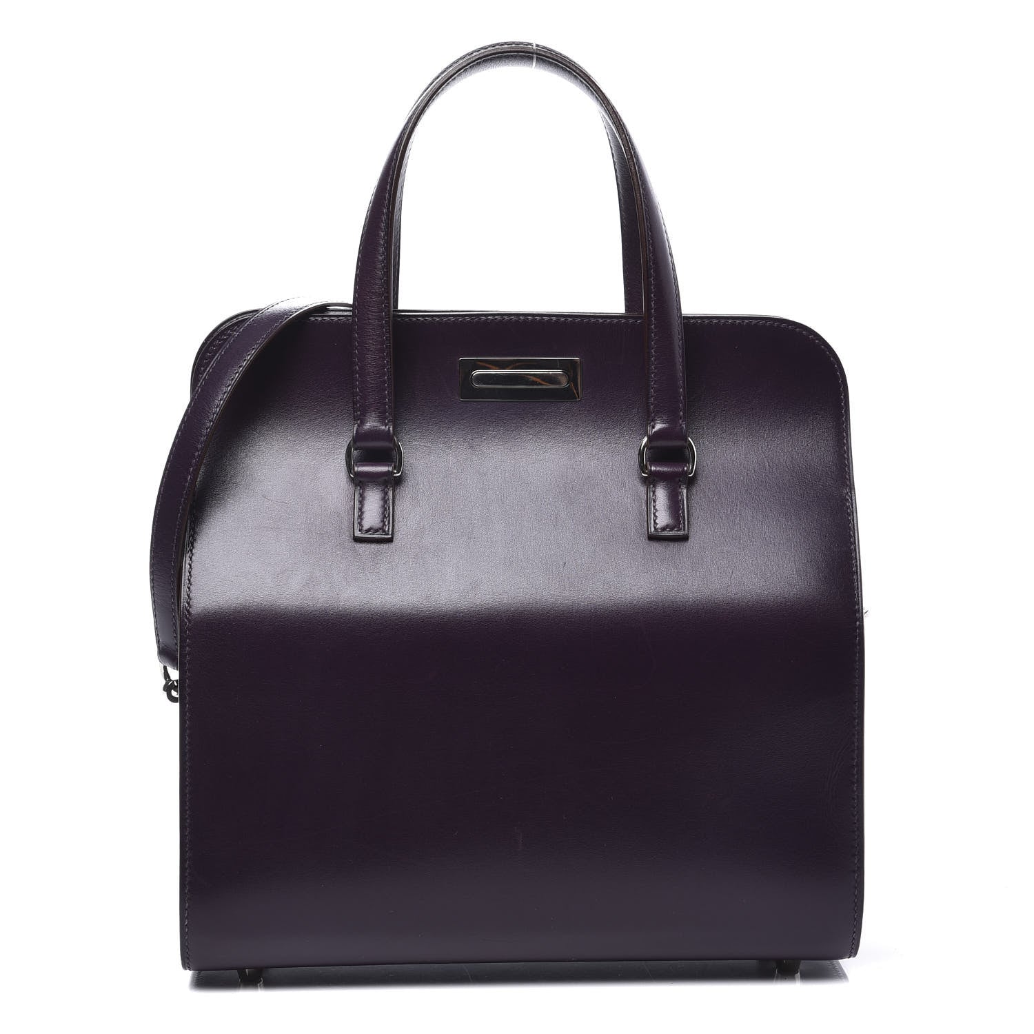 Hermes Box Handle Bag Raisin 1 of 17