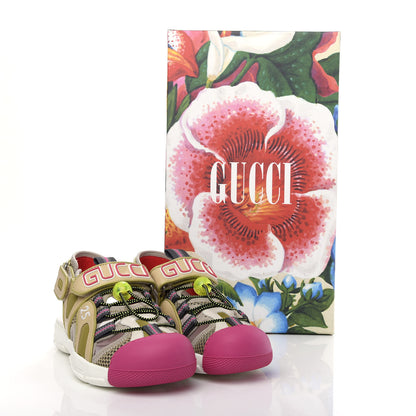 Gucci Mesh Fabric Tinsel Sport Sandals 36 Loess Sand Box Pink 10 of 10