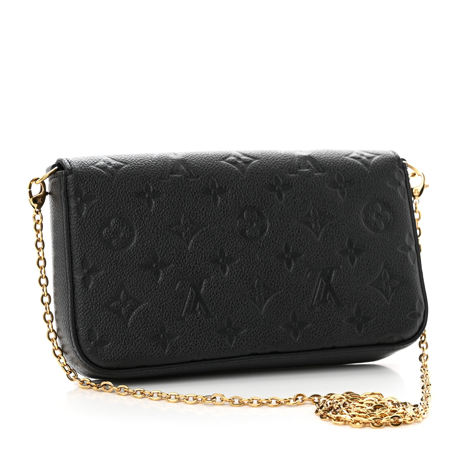 Louis Vuitton Empreinte Pochette Felicie Chain Wallet Black 3 of 15