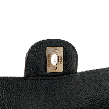Chanel Caviar Quilted Medium Double Flap Black 7 of 11