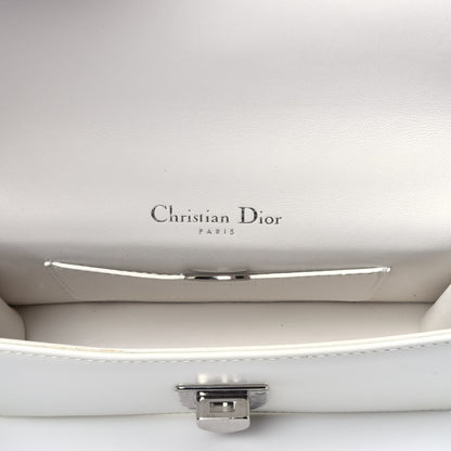 Christian Dior Calfskin Printed Medium Diorama Flap Bag White 5 of 10