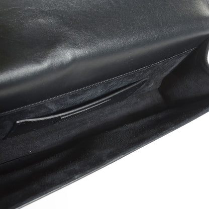Saint Laurent Calfskin Classic Monogram Tassel Clutch Black 5 of 9