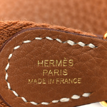 Hermes Taurillon Clemence Evelyne TPM Gold 8 of 11