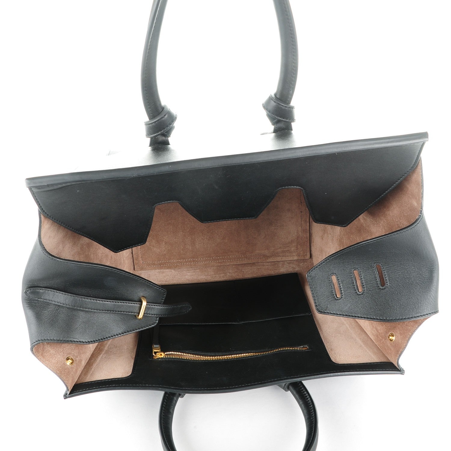 Celine Smooth Calfskin Small Tie Knot Tote Black 6 of 12