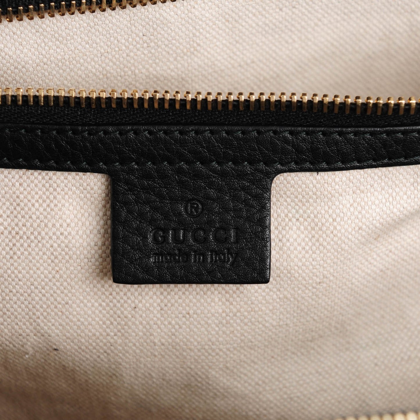 Canvas Cellarius Calfskin Flora Knight Large Bamboo Shopper Tote Black