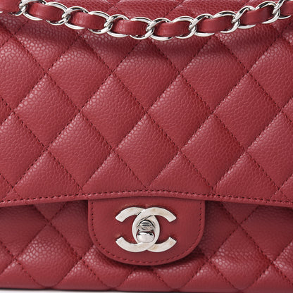 Chanel Caviar Quilted Medium Double Flap Red 8 of 19