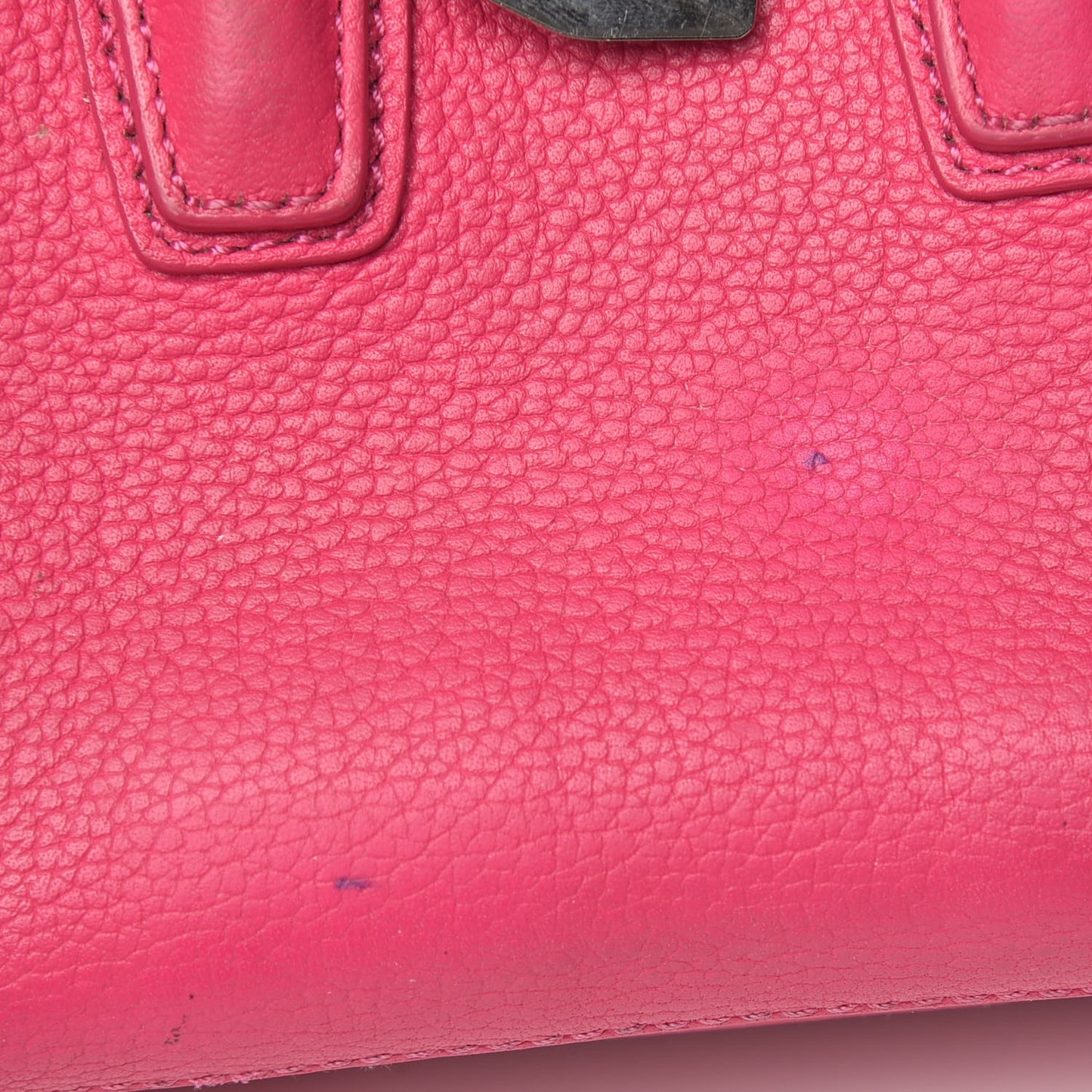 Grained Calfskin X-Mini Milla Tote Beetroot Pink
