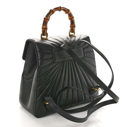Gucci Calfskin Bamboo Trapuntata Queen Margaret Backpack Black 3 of 10