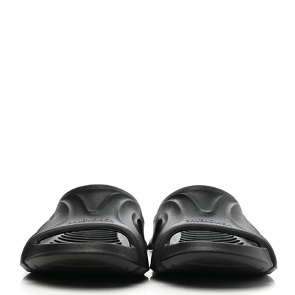 Balenciaga Rubber Womens Mold Slide Sandals 37 Black 2 of 8