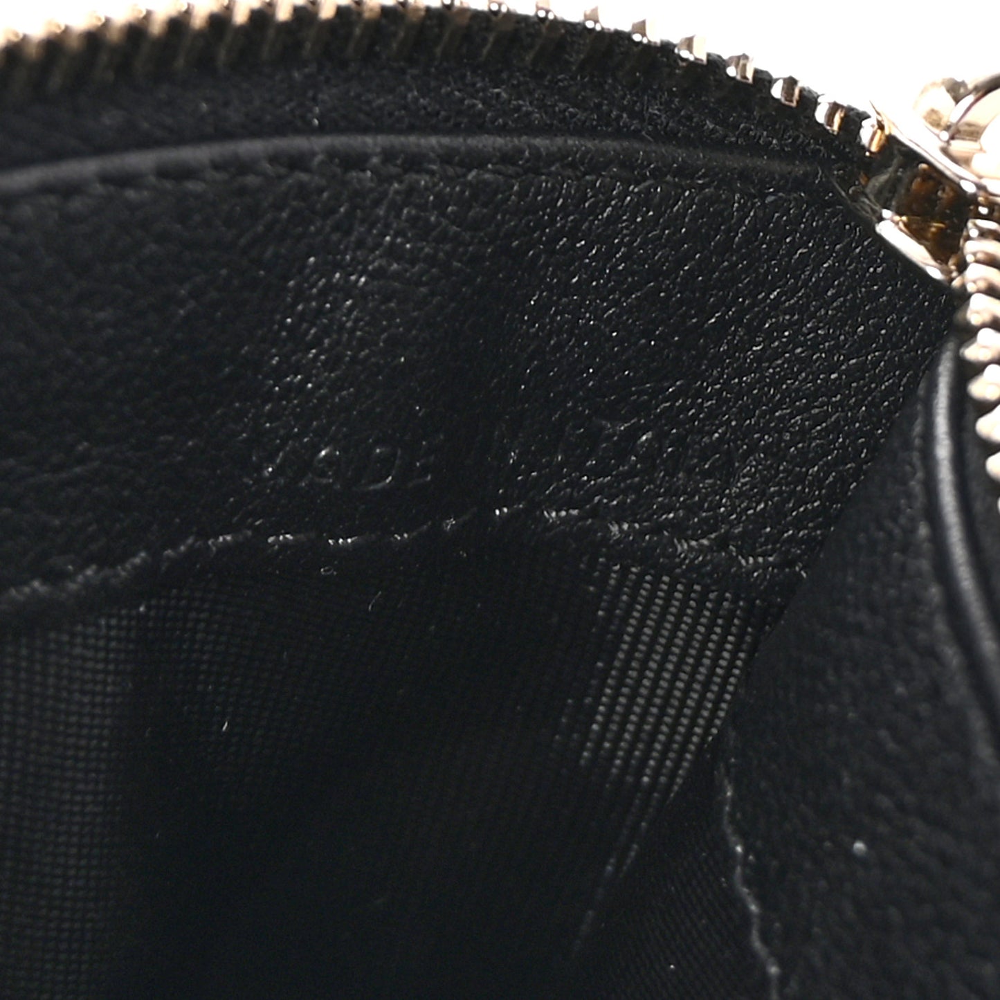 Calfskin Go Logo Coin Case Card Holder Black