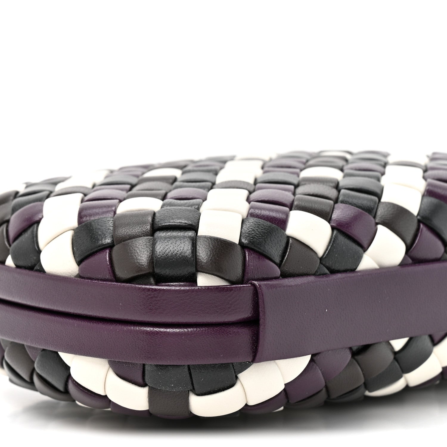 Bottega Veneta Nappa Intrecciato Knot Clutch Purple Multicolor Purple Multicolor 8 of 8