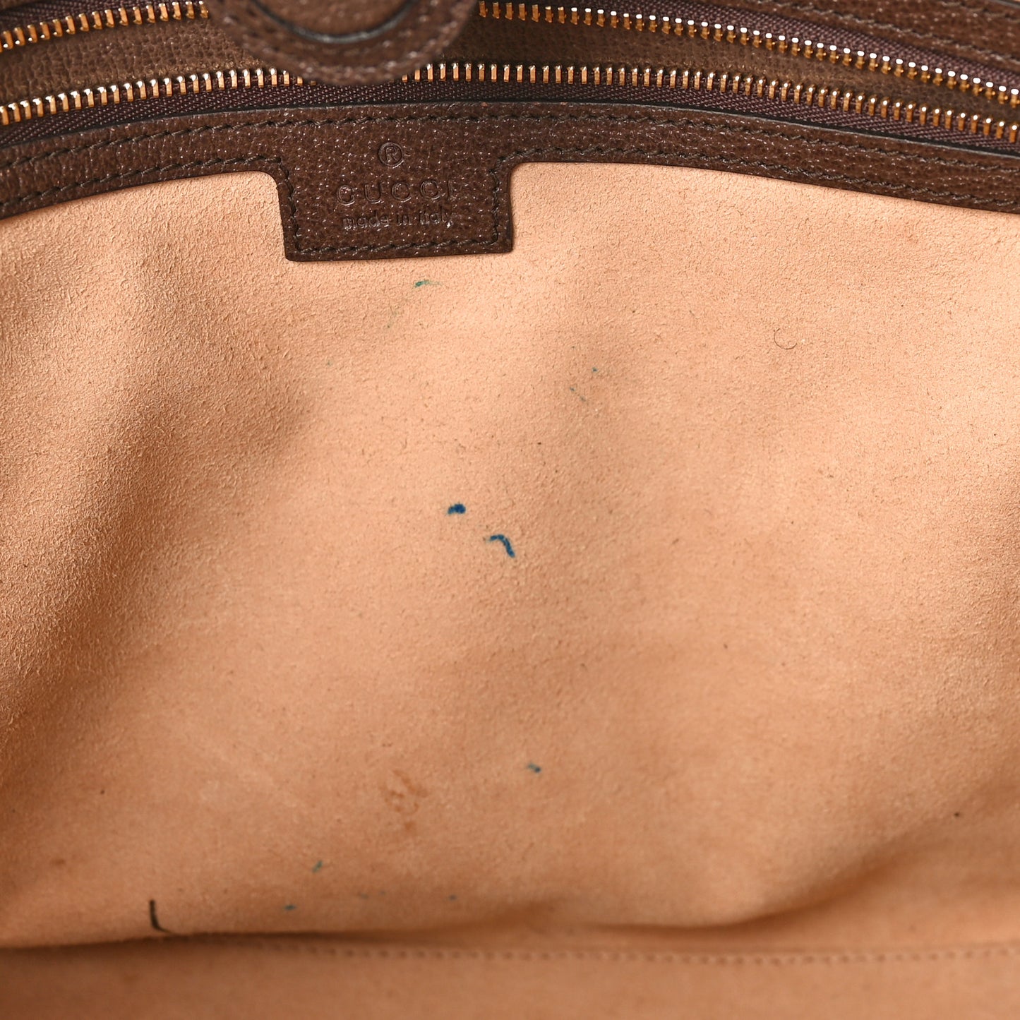 GG Supreme Monogram Medium Ophidia Shopping Tote Brown