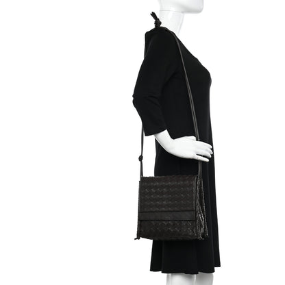 Bottega Veneta Nappa Intrecciato Small Knot Flap Crossbody Fondente 2 of 12