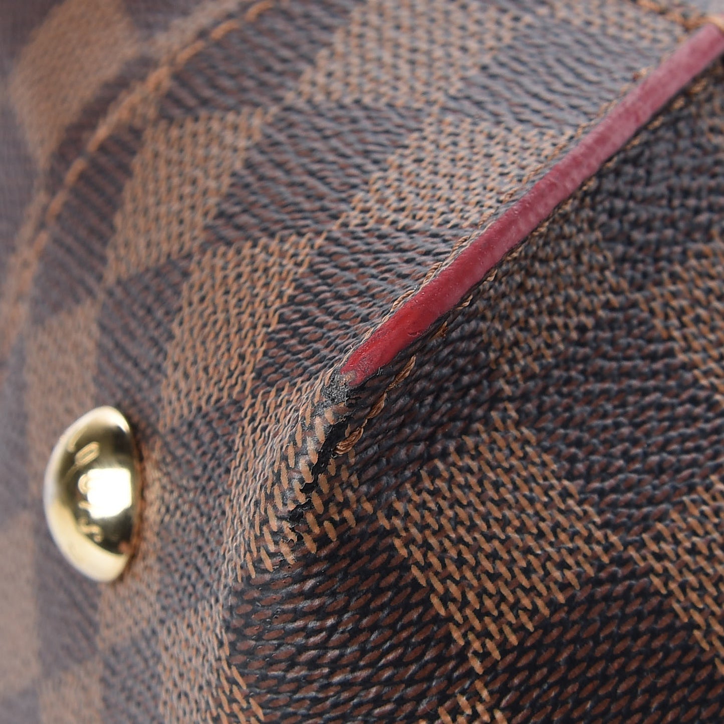 Damier Ebene Caissa Hobo Cherry