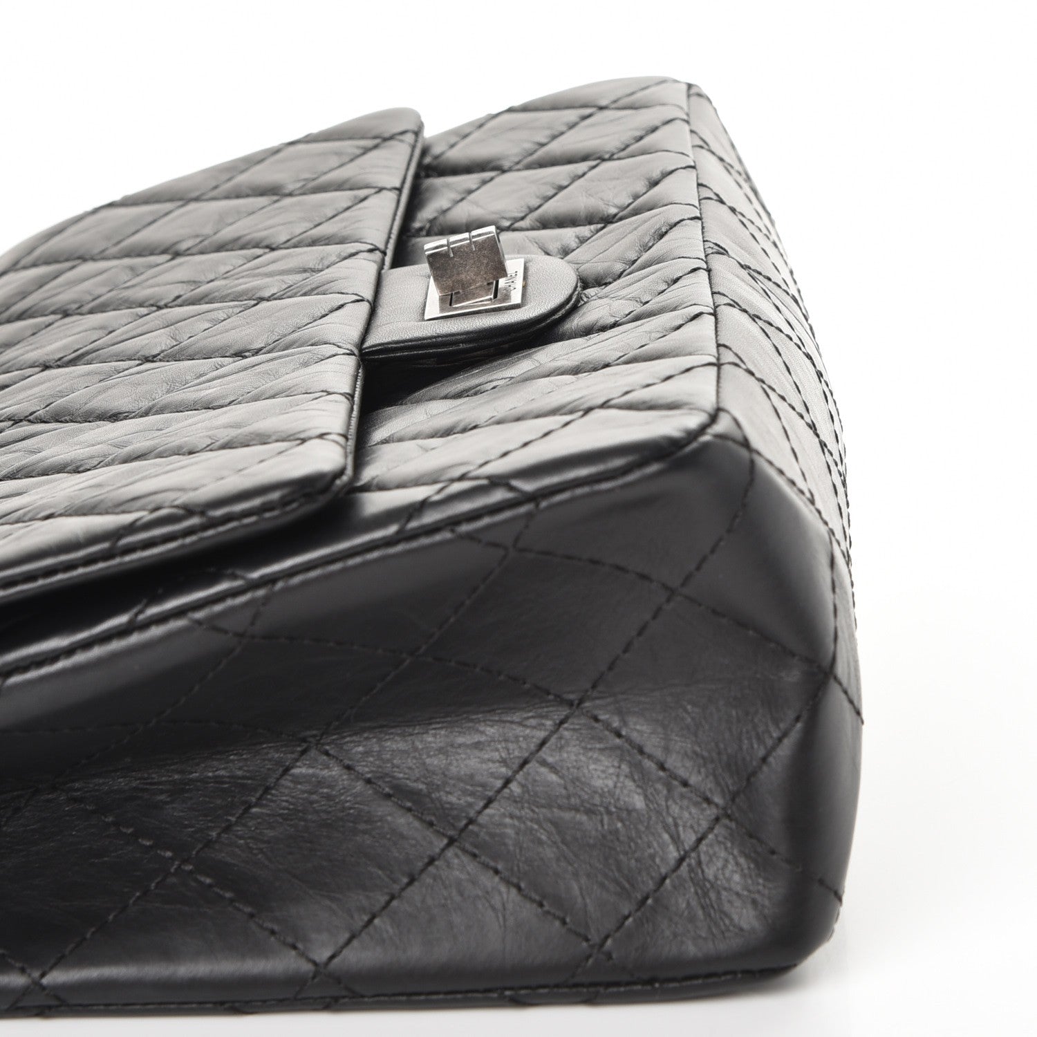 Chanel Aged Calfskin Quilted 2.55 Reissue 226 Flap Black 6 of 10