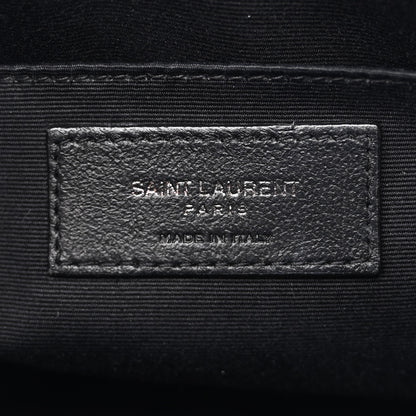 Saint Laurent Calfskin Matelasse Monogram Monochrome Lou Camera Bag Black 6 of 13