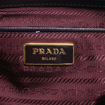 Prada Saffiano Lux Tote Bordeaux 7 of 8