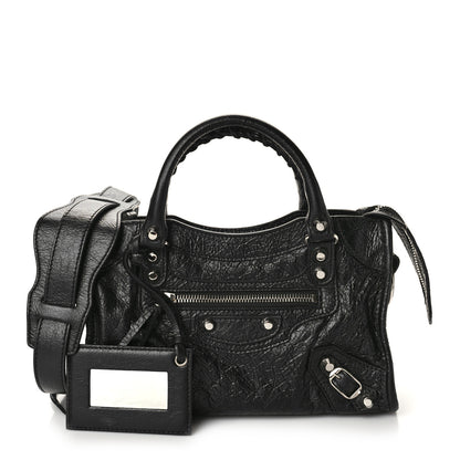 Balenciaga Agneau Classic Silver Hardware Mini City Black 1 of 8