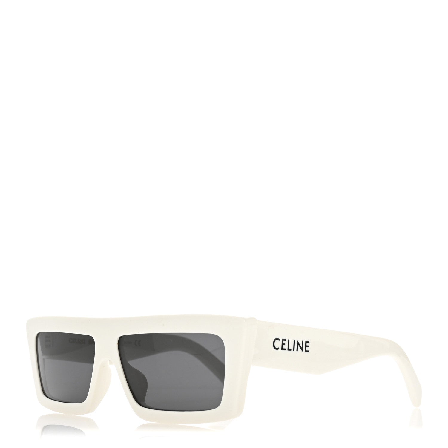 Celine Acetate Monochroms Square Sunglasses CL40214U White 1 of 8