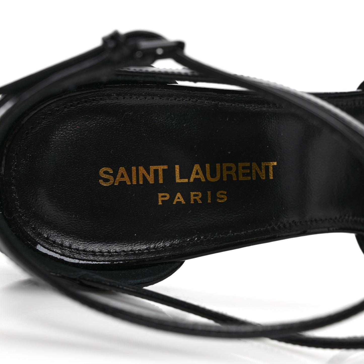Patent Cassandra 100 Ankle Strap Sandals 40.5 Black