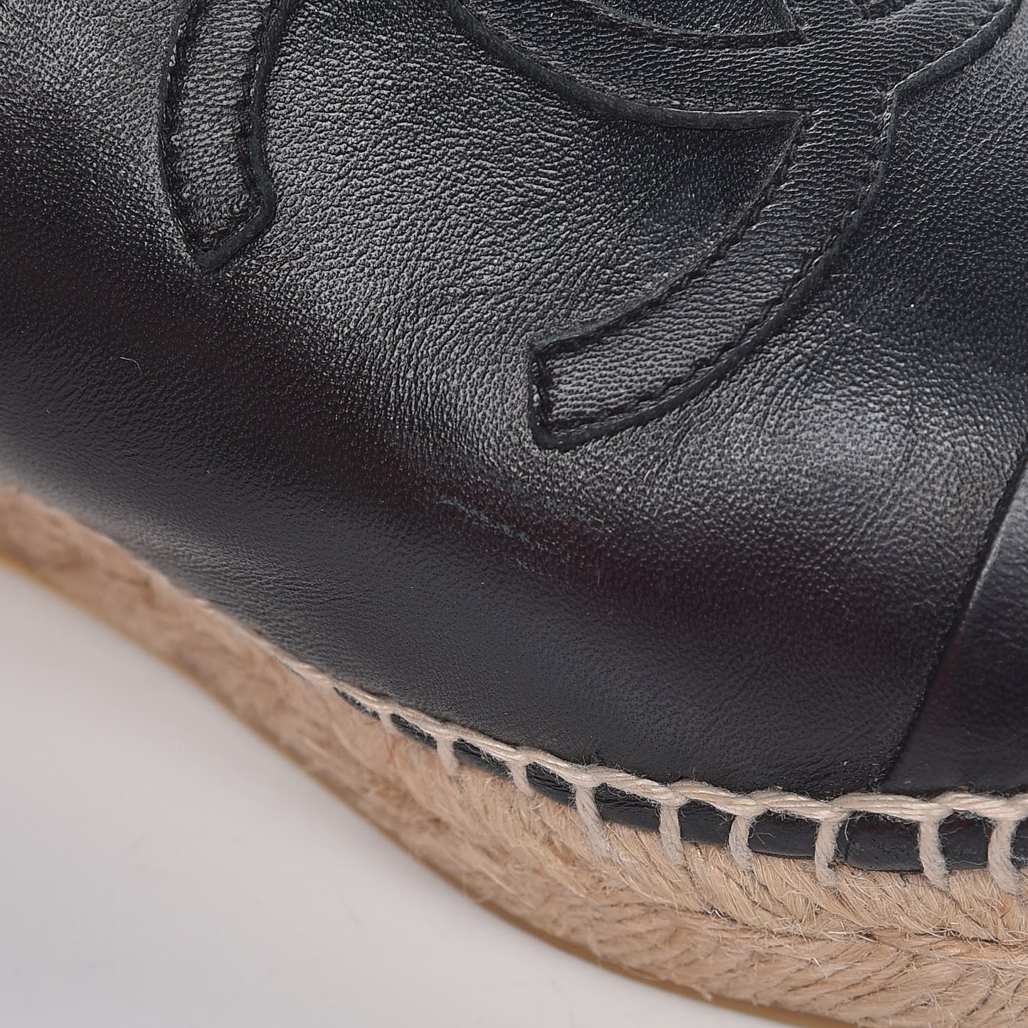 Lambskin CC Espadrilles 38 Black