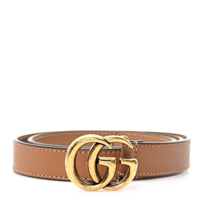 Gucci Moon Calfskin Double G 20mm Belt 70 28 Natural Tan 1 of 4
