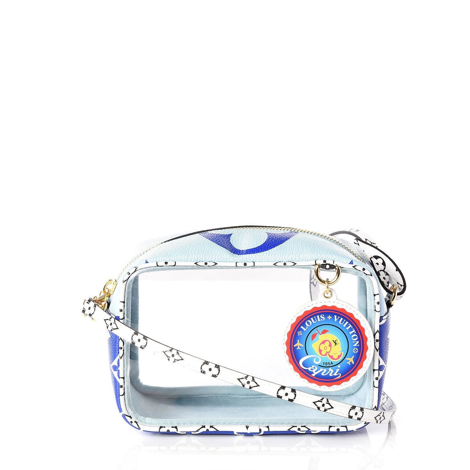 Louis Vuitton Monogram Giant Capri Beach Pouch Blue 2 of 12