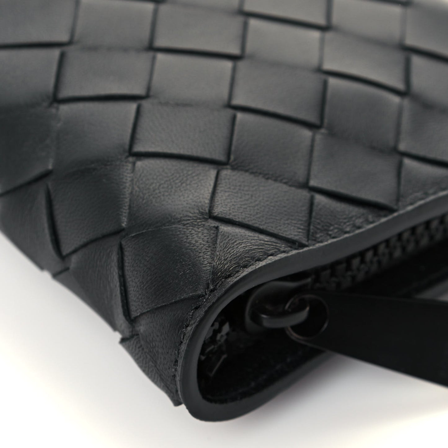 Nylon Nappa Intrecciato Convertible Tote Khaki Black