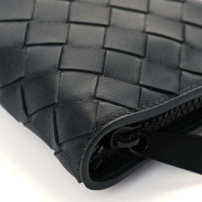 Bottega Veneta Nylon Nappa Intrecciato Convertible Tote Khaki Black 20 of 21