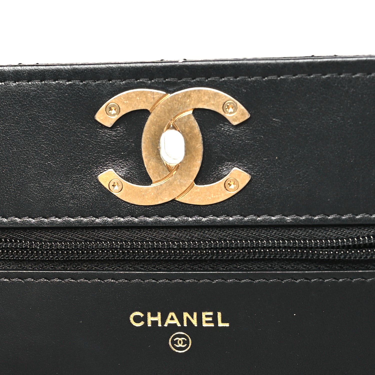 Chanel Caviar Quilted Camellia Wallet On Chain WOC Black 6 of 12