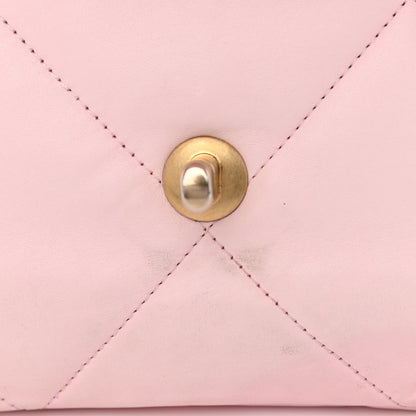 Chanel Lambskin Quilted Medium Chanel 19 Flap Light Pink 14 of 17