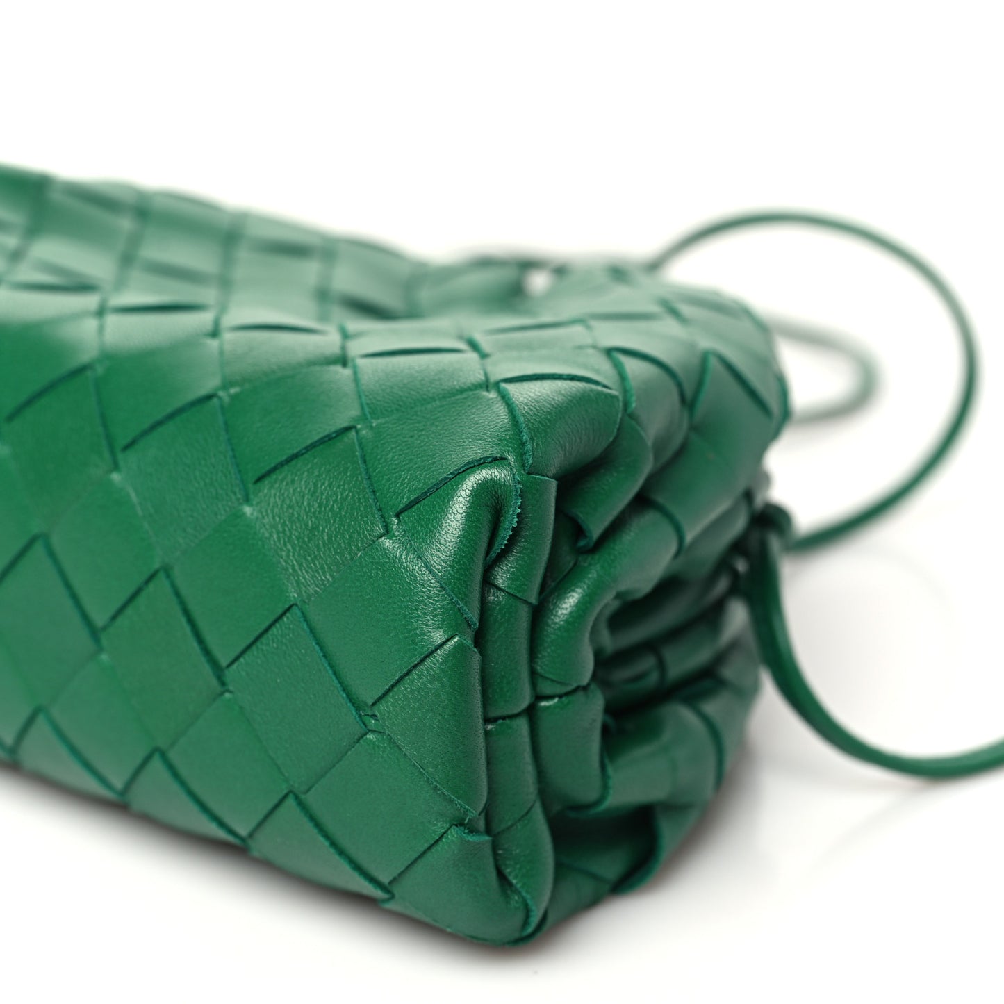 Nappa Intrecciato The Mini Pouch Racing Green