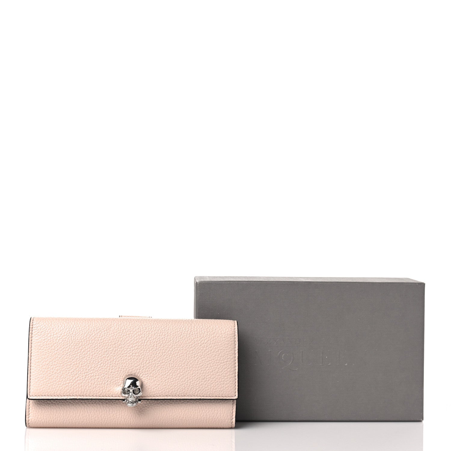 Alexander McQueen Pebbled Calfskin Skull Continental Wallet Teint 10 of 10